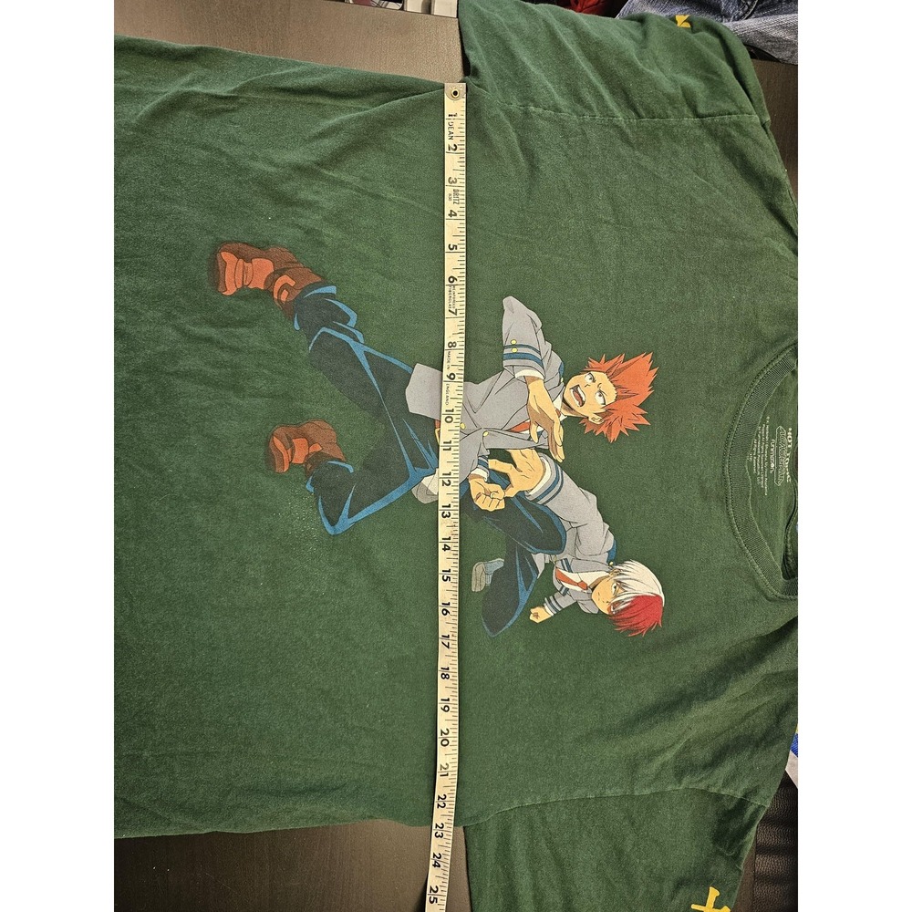 Hot Topic My Hero Academia Shirt Mens XL Green Long Sleeve Plus Ultra Anime - Picture 3 of 8